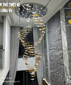 ĐÈN THIẾT KẾ HÌNH LÁ LÔNG VŨ