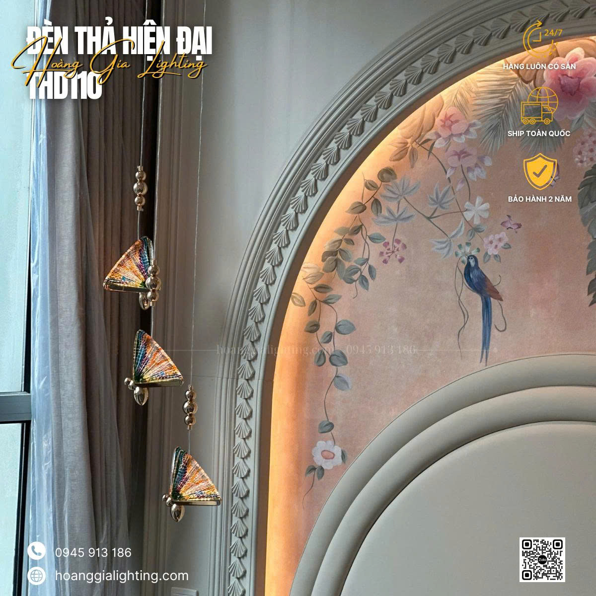 Đèn thả hình bướm THD110 Đèn thả hình bướm THD110