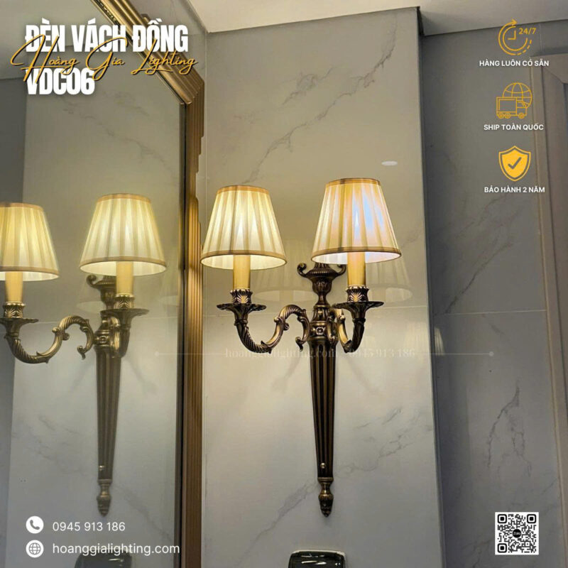 Đèn vách đồng VDC06
