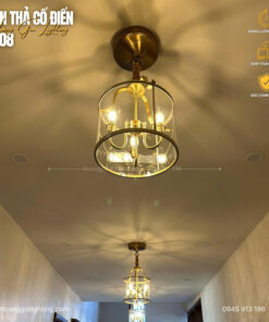Đèn thả vòm đồng TD08