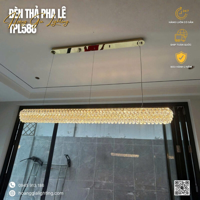 đèn trang trí nội thất của mọi nhà Đèn thả pha lê TPL588T1500