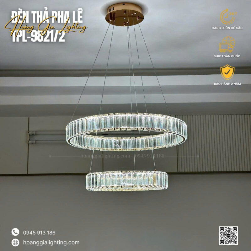 Đèn thả pha lê TPL-9821/2