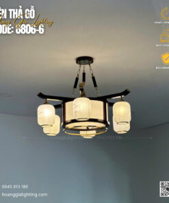 Đèn thả gỗ CODE : 8806-6
