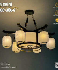 Đèn thả gỗ CODE : 8806-6